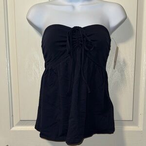 Strapless Cinched Babydoll Top